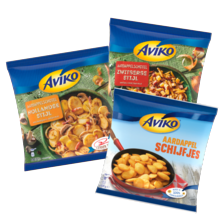 Aviko aardappelschotels of -schijfjes